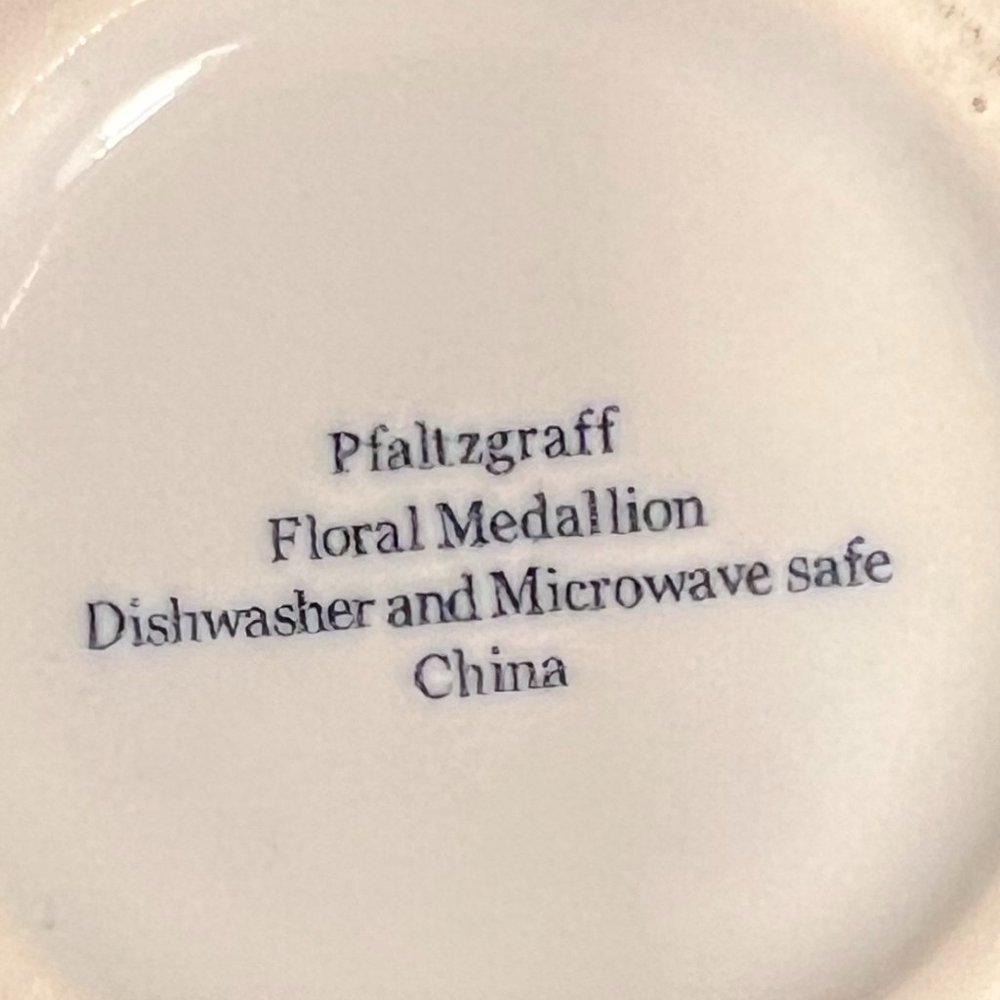 Pfaltzgraff Floral Medallion Cup Mug in Vibrant Blue, Red, Yellow & Green - Picture 7 of 7